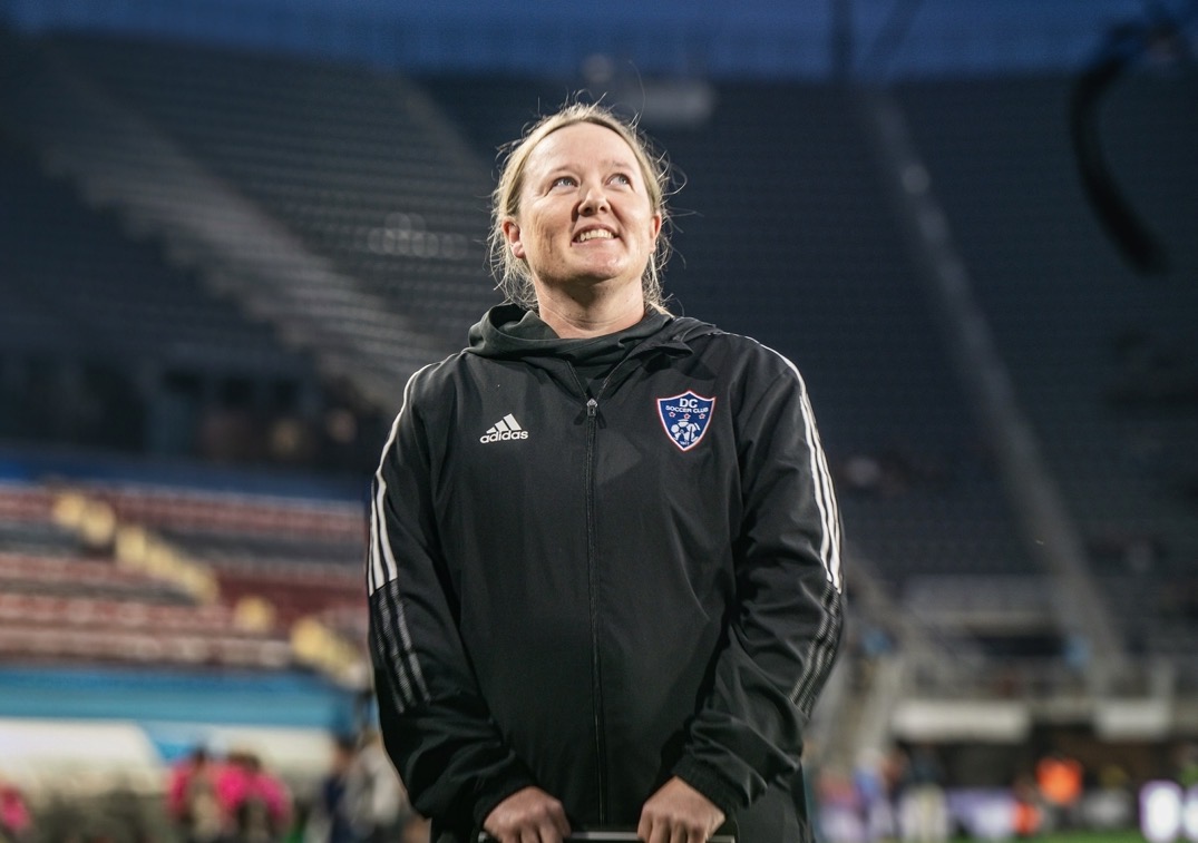 Coach portrait at the stadium
